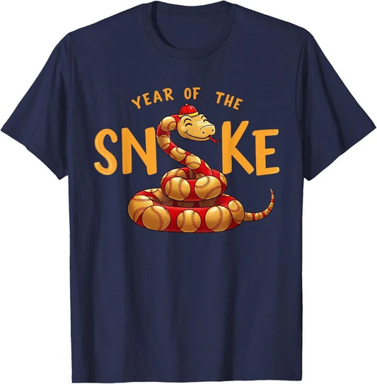 Blue Snake Print T-shirt