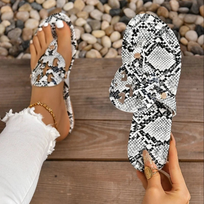 Snake Print Flip Flops Snakes Store