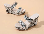 Snakeskin Platform Wedges - Vignette | Snakes Store