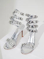 Silver Snake Sandals - Vignette | Snakes Store