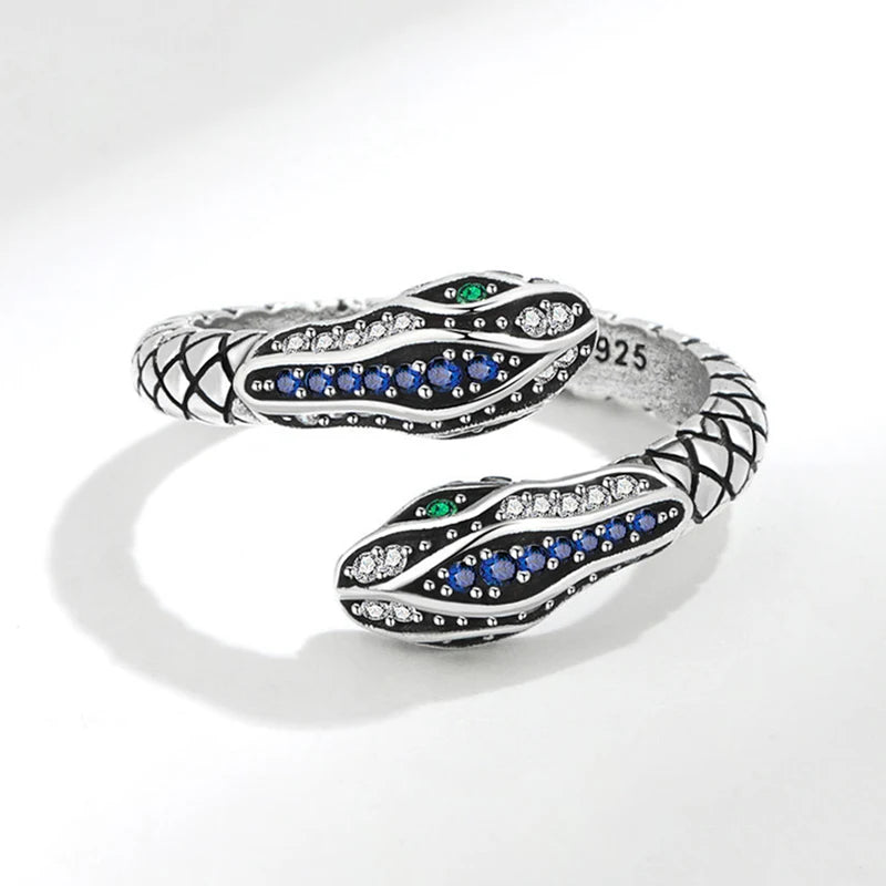 Blue Diamond Snake Ring Snakes Store