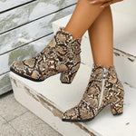 Buckle Snakeskin Booties - Vignette | Snakes Store