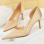 Snakeskin Pointed Toe Pumps - Vignette | Snakes Store