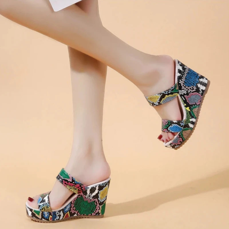 Snakeskin Platform Wedges Snakes Store