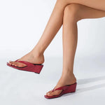 Red Snakeskin Flip Flops - Vignette | Snakes Store