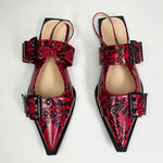 Red Snakeskin Sandals - Vignette | Snakes Store