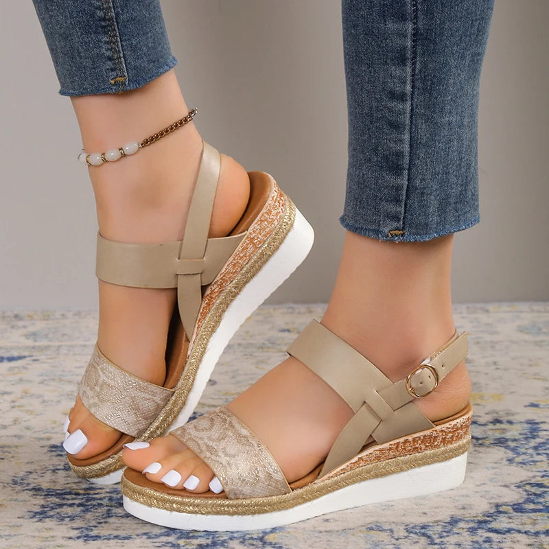 Snakeskin Platform Sandals Snakes Store