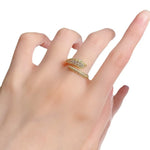 Snake Shaped Diamond Ring - Vignette | Snakes Store