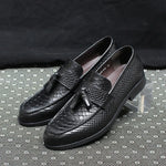 Black Snake Tassel Loafers - Vignette | Snakes Store