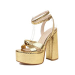 Gold Snake Heels - Vignette | Snakes Store