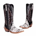 Womens Snake Print Cowboy Boots - Vignette | Snakes Store