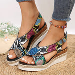 Multicolor Snakeskin Sandals - Vignette | Snakes Store