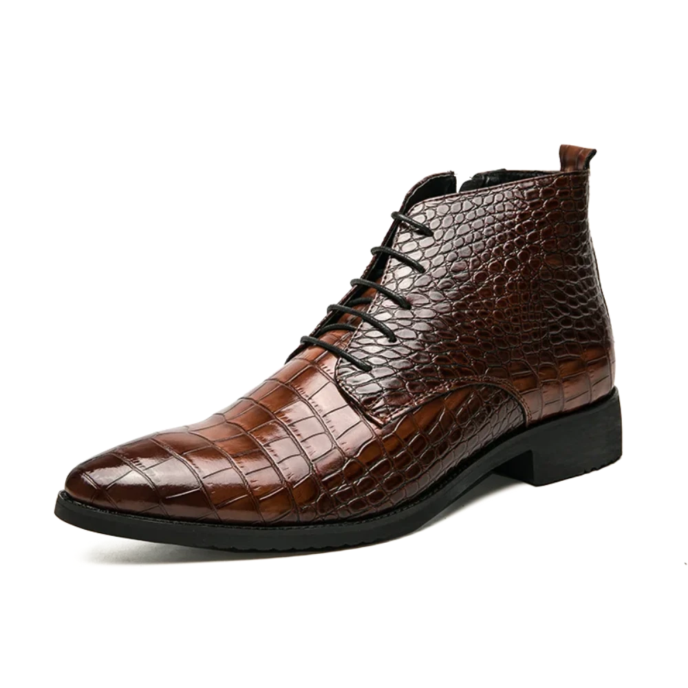 Brown Snakeskin Boots Brown Split Leather Snakes Store