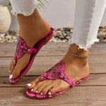 Snake Print Flip Flops - Vignette | Snakes Store