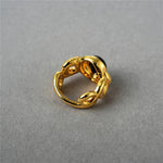 Black and Gold Snake Ring - Vignette | Snakes Store