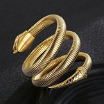 Gold Snake Bangle Bracelet - Vignette | Snakes Store