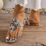 Snake Print Flip Flops - Vignette | Snakes Store