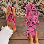 Snake Print Flip Flops - Vignette | Snakes Store