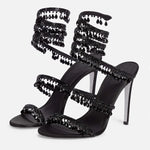 Snakeskin Gladiator Sandals - Vignette | Snakes Store