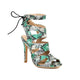 Snake Print Sandals Green Snakes Store