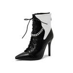 Snakeskin Stiletto Booties - Vignette | Snakes Store