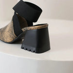 Peep Toe Snakeskin Heels - Vignette | Snakes Store