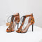 Orange Snakeskin Sandals Orange Snakes Store