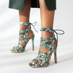 Snake Print Sandals - Vignette | Snakes Store