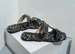 Snakeskin Sandals Flat - Vignette | Snakes Store