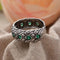 Crystal Snake Ring Silver