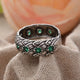 Crystal Snake Ring Silver