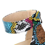 Snakeskin Block Heels - Vignette | Snakes Store