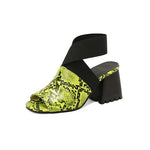 Peep Toe Snakeskin Heels - Vignette | Snakes Store