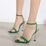 Green Snakeskin Sandals - Vignette | Snakes Store