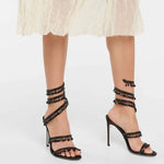 Snakeskin Gladiator Sandals - Vignette | Snakes Store