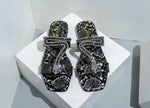 Snakeskin Sandals Flat - Vignette | Snakes Store