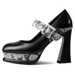 Snakeskin Platform Pumps - Vignette | Snakes Store