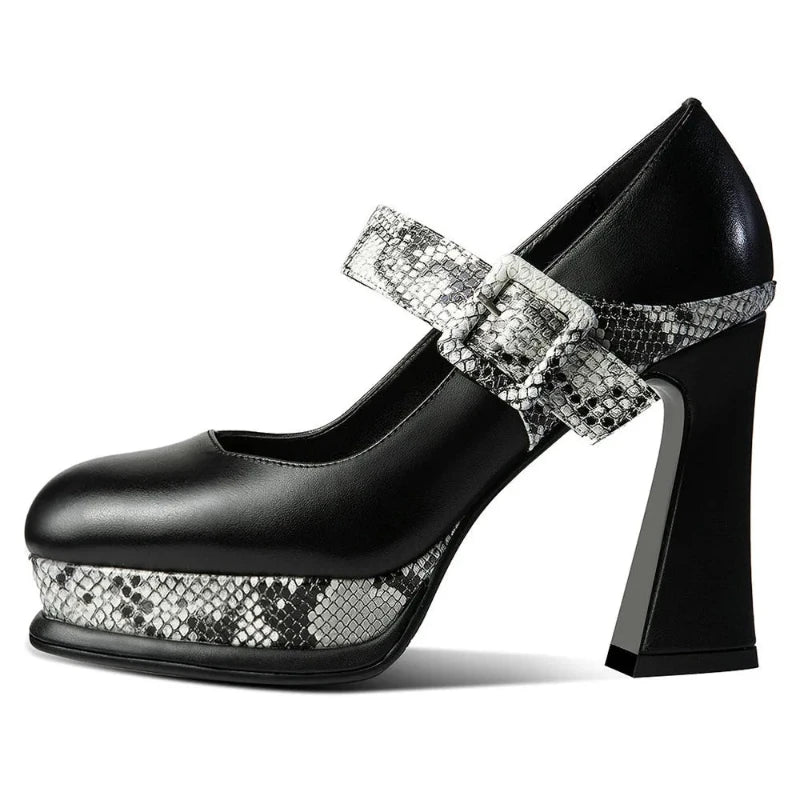 Snakeskin Platform Pumps Snakes Store