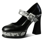 Snakeskin Platform Pumps - Vignette | Snakes Store