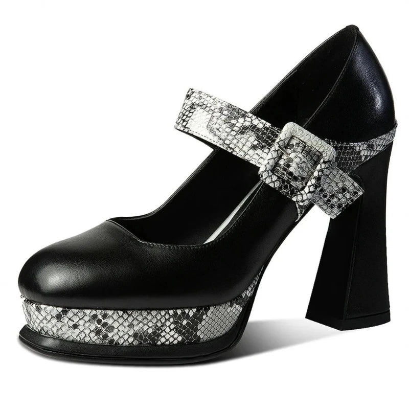 Snakeskin Platform Pumps Snakes Store