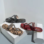 Snakeskin Sandals Flat - Vignette | Snakes Store