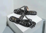 Snakeskin Sandals Flat - Vignette | Snakes Store