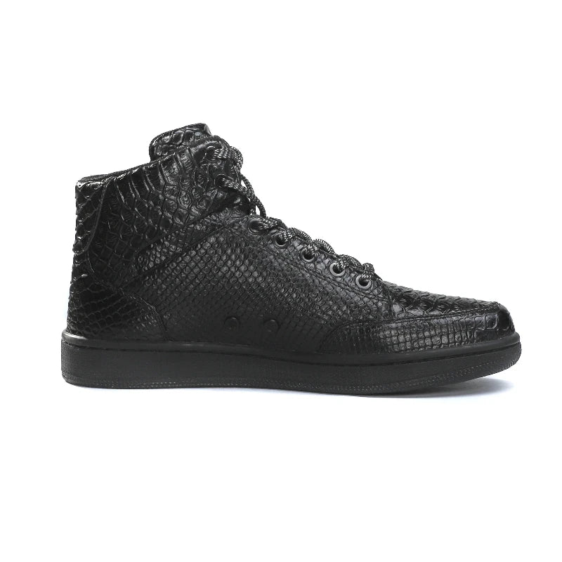 Black Snake Skin Sneakers Snakes Store