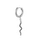 Serpent Earring 1 Piece Silver 316L Stainless Steel Snakes Store™