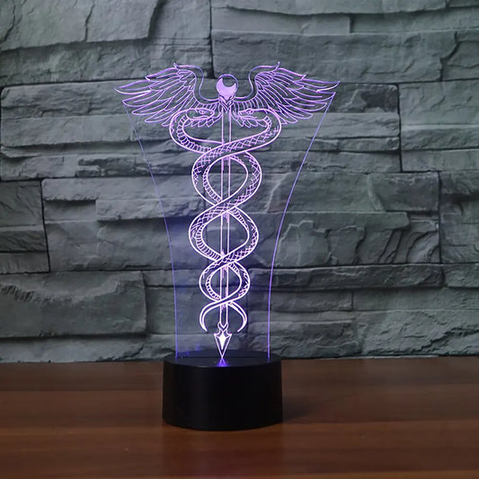Serpent Lamp Purple Rechargeable base Snakes Store™