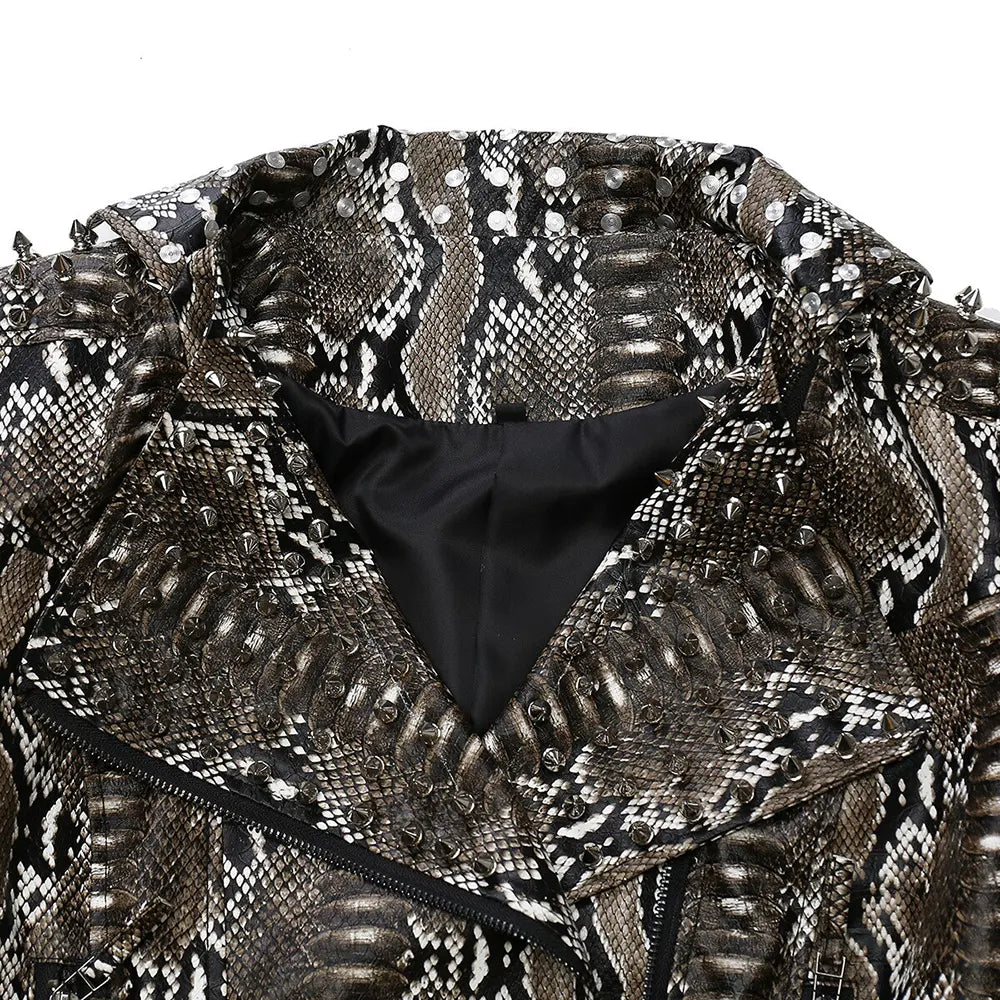 Serpent Leather Jacket Snakes Store™