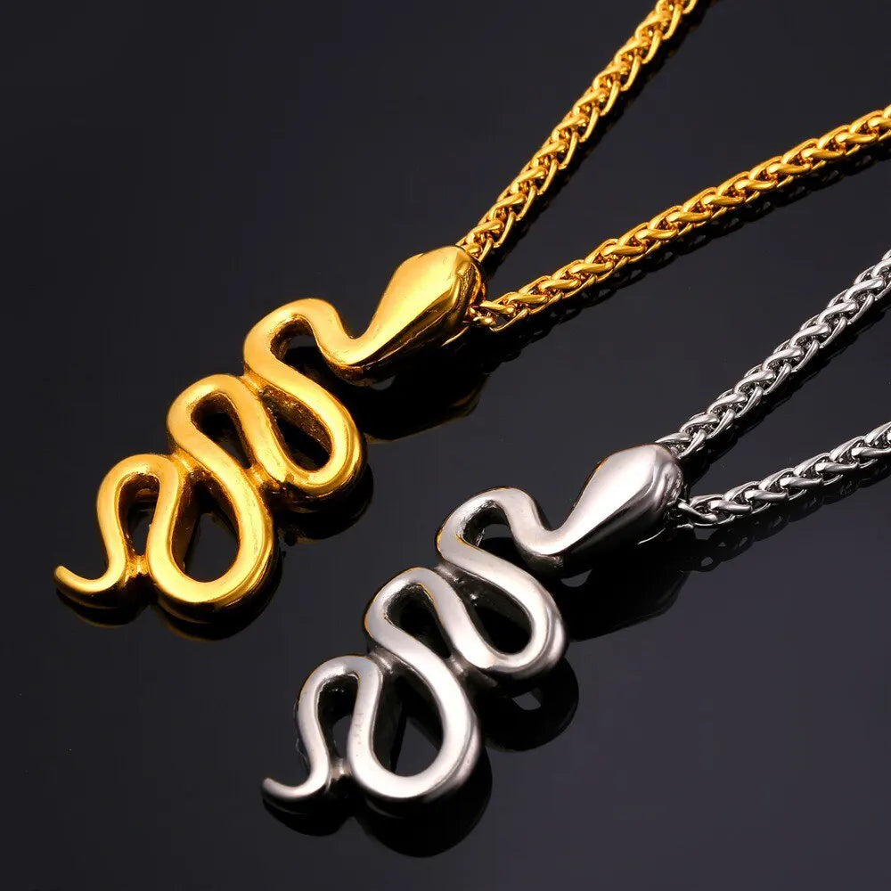 Serpent Pendant Necklace Snakes Store™