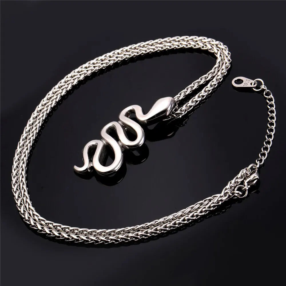 Serpent Pendant Necklace Snakes Store™