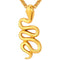 Serpent Pendant Necklace Gold 20" | 50cm 316L Stainless Steel Snakes Store™