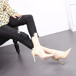 Beige Snakeskin Pumps - Vignette | Snakes Store